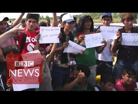 Migrants stammer: ‘No food, no water’ BBC News