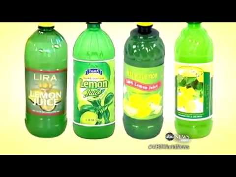 Supermarket Foods–Lemon Juice, Olive Oil, Syrup–Watered Down?